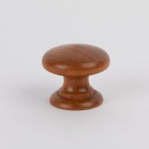Knob style D 30mm iroko lacquered wooden knob